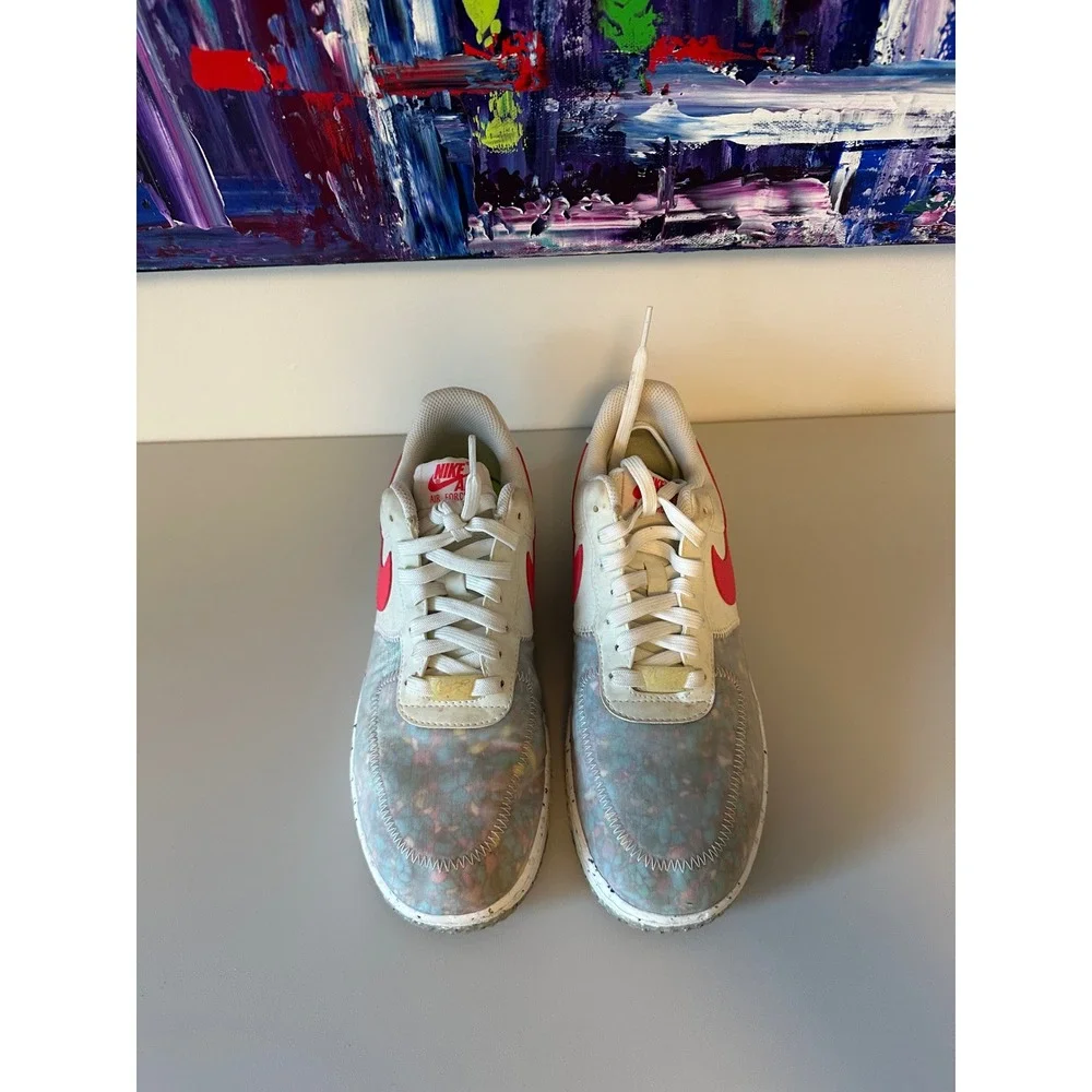 Nike Air Force 1 Sneakers - Crater Summit in White Siren Red| Size 8.5